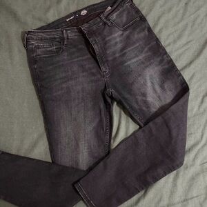Old Navy Black Faded Skinny Jeans - Women's